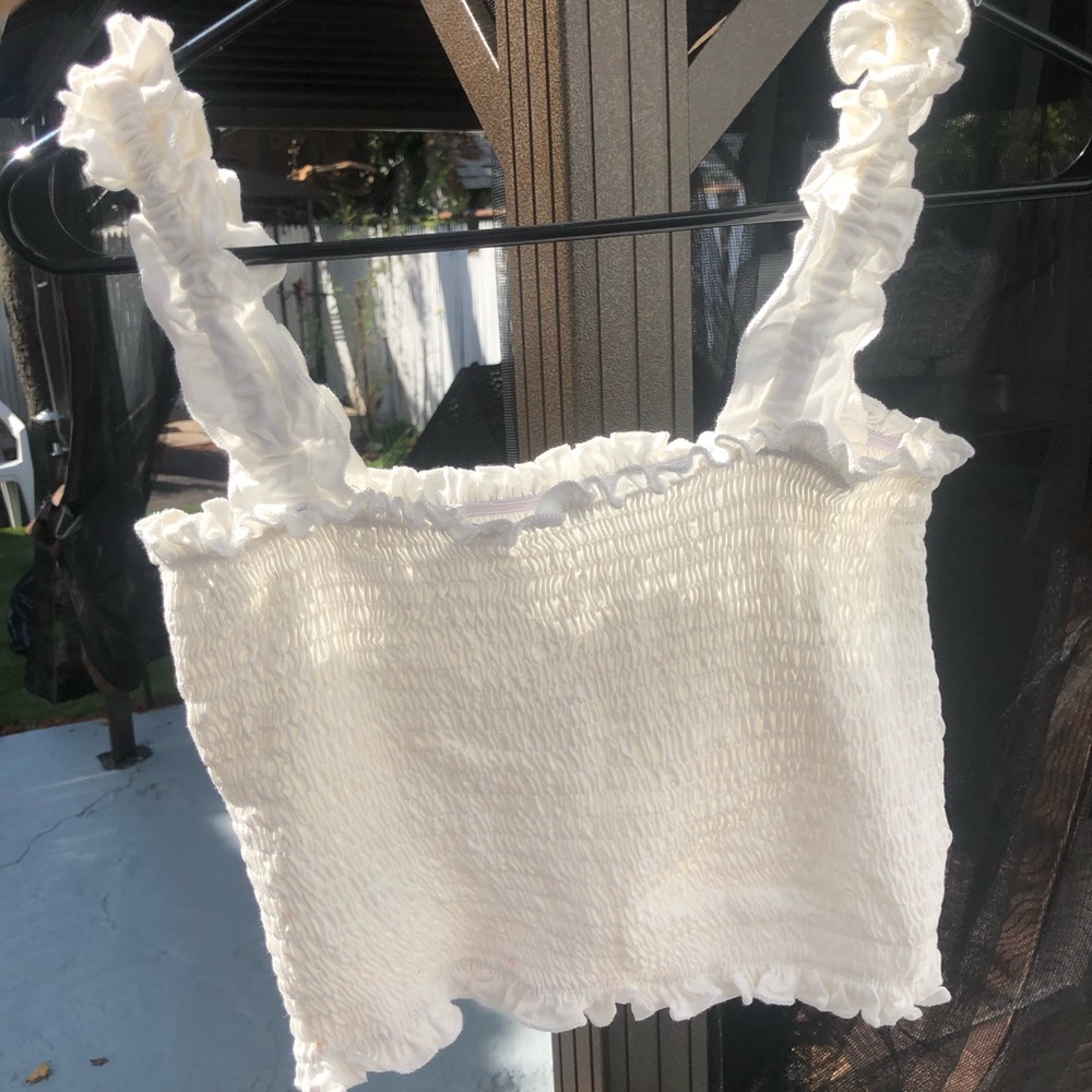 White Crop Top